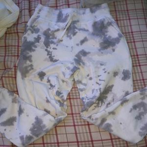 Purple tie dye sweats